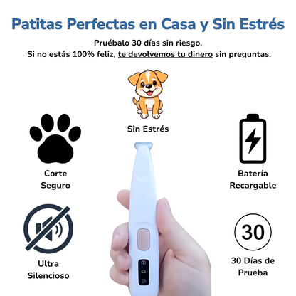 Cortapelos silencioso para zonas delicadas